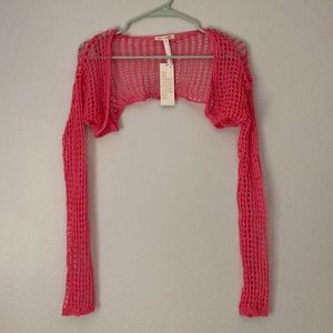 NWT Urban Outfitters Lori Netted Shrug Cardigan